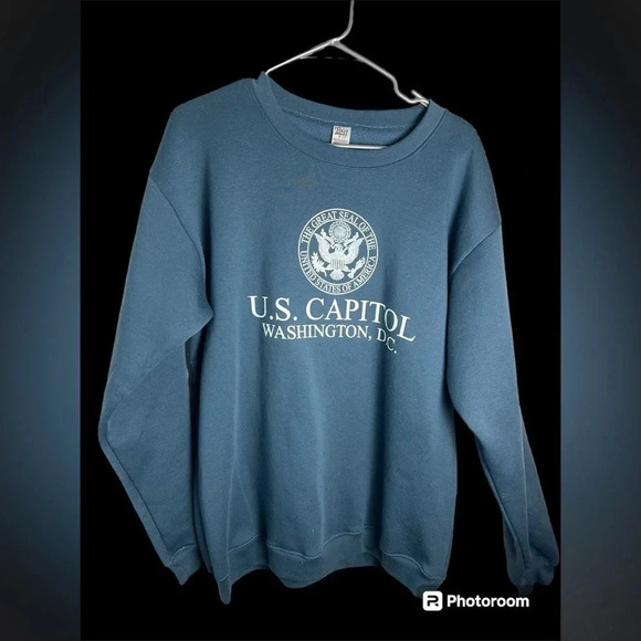 Washington DC Merch Sweaters - The Great Seal Sweatshirt- Size XL